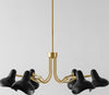 Safavieh Mykola CHA4071A Black / Brass Lamp Room Scene Off Feature
