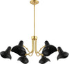 Safavieh Mykola CHA4071A Black / Brass Lamp Main Off