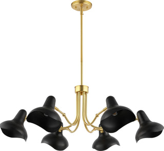 Safavieh Mykola CHA4071A Black / Brass Lamp Main Off