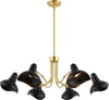 Safavieh Mykola CHA4071A Black / Brass Lamp Main On