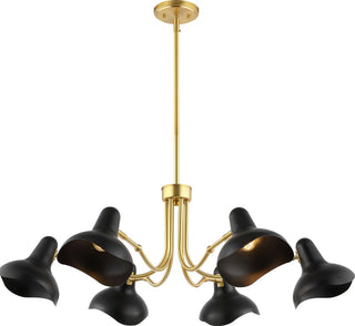 Safavieh Mykola CHA4071A Black / Brass Lamp Main On