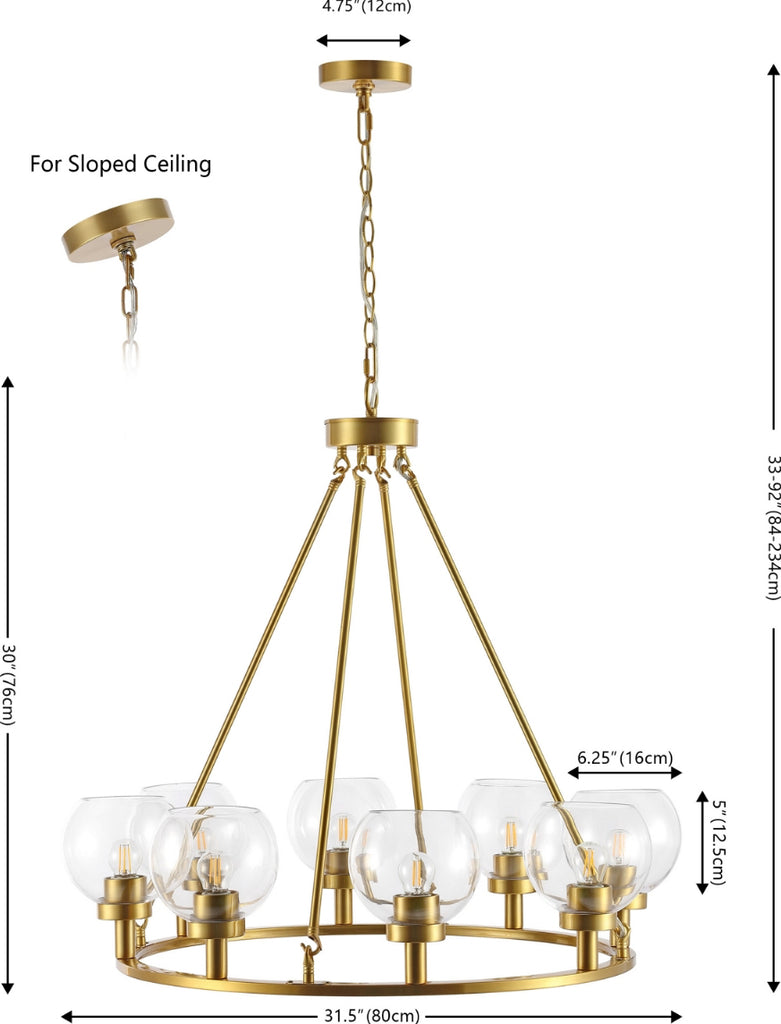 Safavieh Sveda CHA4074A Brass Lamp main image