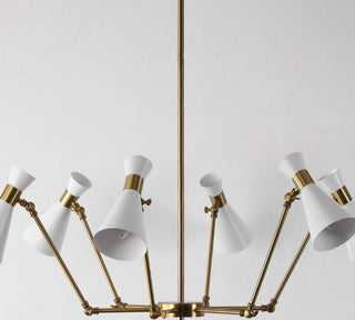 Safavieh Shiraz CHA4076A Brass / White Lamp Room Scene Off Feature