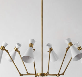 Safavieh Shiraz CHA4076A Brass / White Lamp Room Scene Off Feature