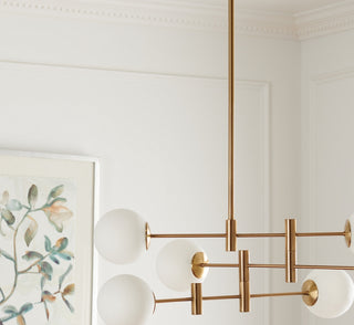 Safavieh Gideon CHA7000A Brass Lamp Room Scene Off Feature