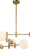 Safavieh Gideon CHA7000A Brass Lamp Main On