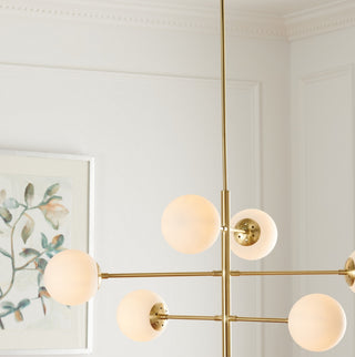 Safavieh Bassett CHA7003A Gold Lamp Room Scene On Feature