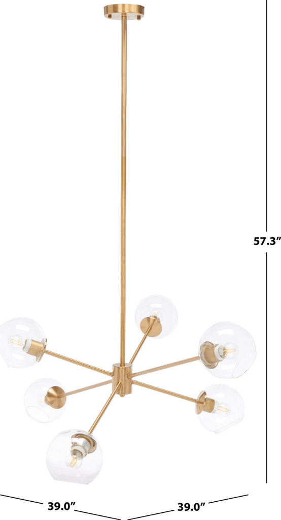 Safavieh Cantori CHA7008A Brass Lamp main image