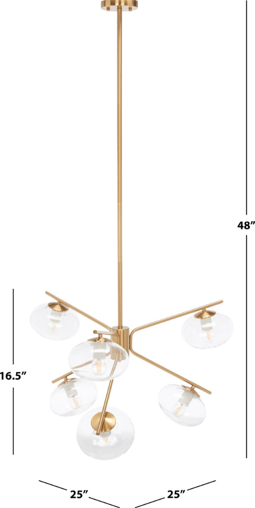 Safavieh Bartoli CHA7009A Brass Lamp main image