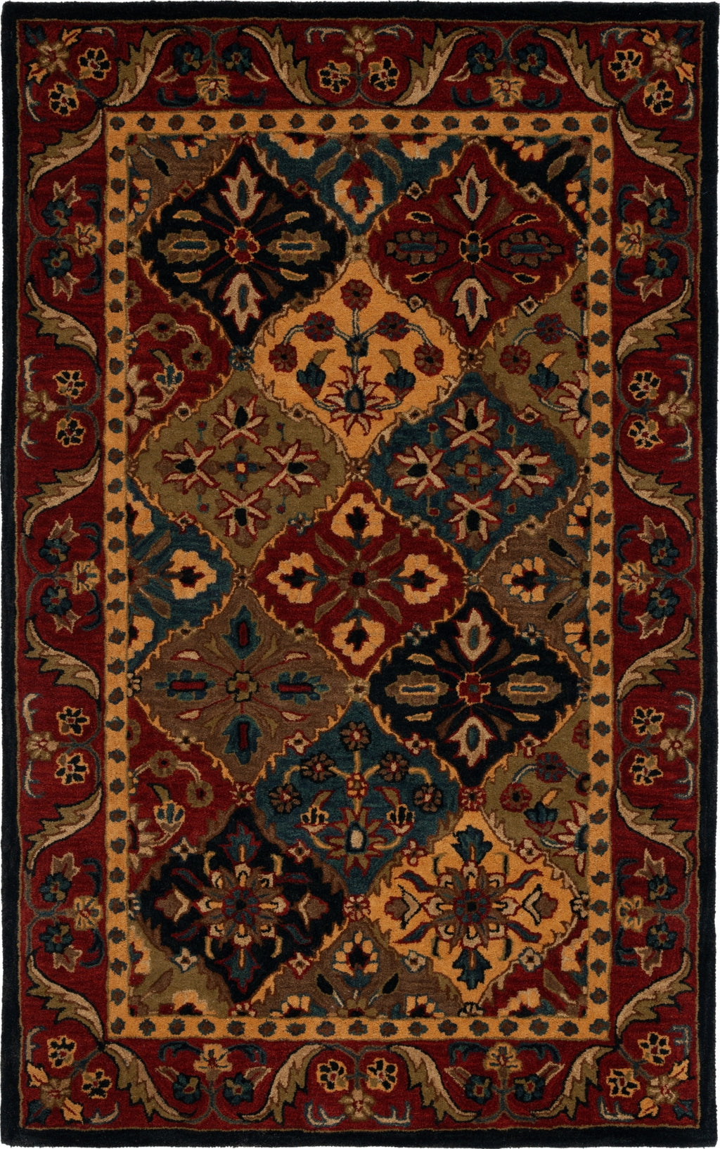 Blue Red Rug Texture Safavieh Classic CL101M Blue / Red Area Rug – Incredible Rugs and Decor