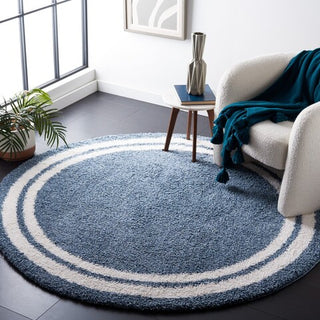 Safavieh Calico Shag CLC100 Blue/Ivory Area Rug