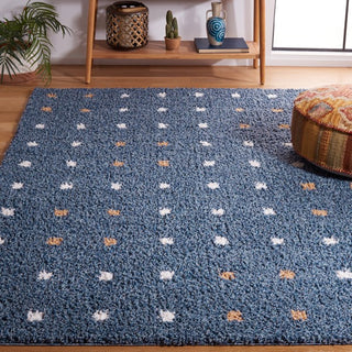 Safavieh Calico Shag CLC102 Blue / Ivory Area Rug