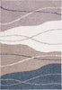 Safavieh Calico Shag CLC108 Taupe / Blue Area Rug