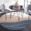 Safavieh Calico Shag CLC108 Taupe / Blue Area Rug