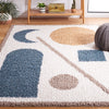 Safavieh Calico Shag CLC114 Ivory / Blue Area Rug