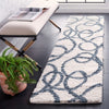 Safavieh Calico Shag CLC118 Ivory / Blue Area Rug Room Scene Feature