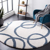 Safavieh Calico Shag CLC118 Ivory / Blue Area Rug