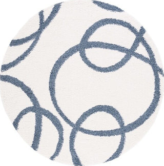 Safavieh Calico Shag CLC118 Ivory / Blue Area Rug