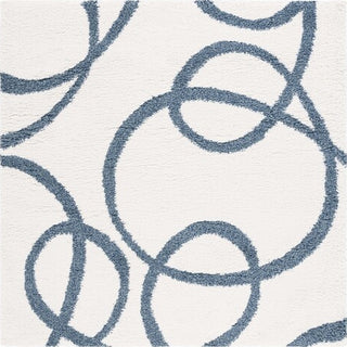 Safavieh Calico Shag CLC118 Ivory / Blue Area Rug