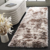 Safavieh Cloud Shag CLD114A Ivory / Brown Area Rug Room Scene Feature