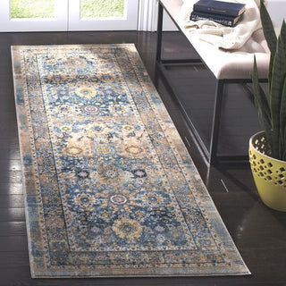 Safavieh Claremont CLR663C Blue/Gold Area Rug Room Scene