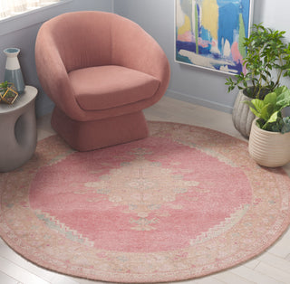 Safavieh Classic Vintage CLV803U Pink / Dark Beige Area Rug Room Scene