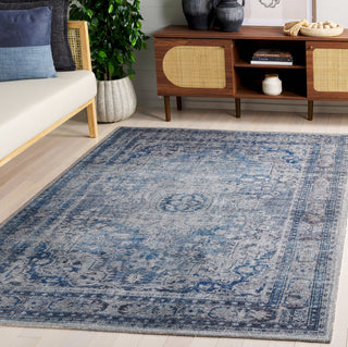 Safavieh Classic Vintage CLV806M Blue / Grey Area Rug Room Scene