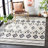 Safavieh Cottage COT200A Ivory / Dark Grey Area Rug Room Scene