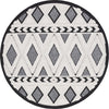 Safavieh Cottage COT200A Ivory / Dark Grey Area Rug Round