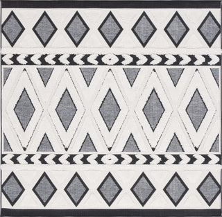 Safavieh Cottage COT200A Ivory / Dark Grey Area Rug Square