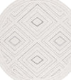 Safavieh Cottage COT202A Ivory / Light Grey Area Rug Round