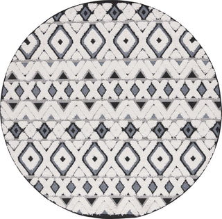 Safavieh Cottage COT210A Ivory / Dark Grey Area Rug Round