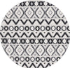 Safavieh Cottage COT210B Ivory / Black Area Rug Round