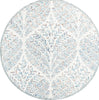 Safavieh Capri CPR208A Ivory / Blue Area Rug Round