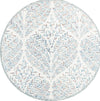 Safavieh Capri CPR208A Ivory / Blue Area Rug Round