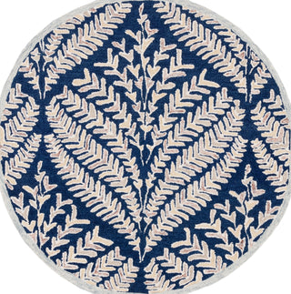 Safavieh Capri CPR208N Navy / Ivory Area Rug Round