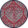 Safavieh Capri CPR208Q Red / Green Area Rug Round