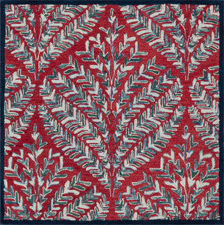 Safavieh Capri CPR208Q Red / Green Area Rug Square