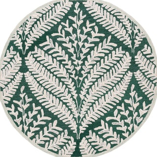 Safavieh Capri CPR208Y Dark Green / Ivory Area Rug Round