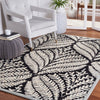 Safavieh Capri CPR208Z Black / Ivory Area Rug Room Scene Feature