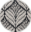 Safavieh Capri CPR208Z Black / Ivory Area Rug Round