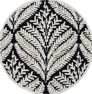 Safavieh Capri CPR208Z Black / Ivory Area Rug Round