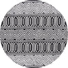 Safavieh Capri CPR703Z Ivory / Black Area Rug Round