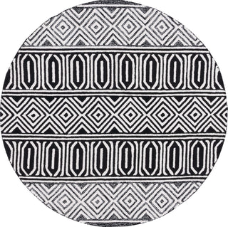 Safavieh Capri CPR703Z Ivory / Black Area Rug Round