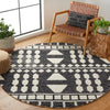 Safavieh Capri CPR709Z Black / Ivory Area Rug Room Scene