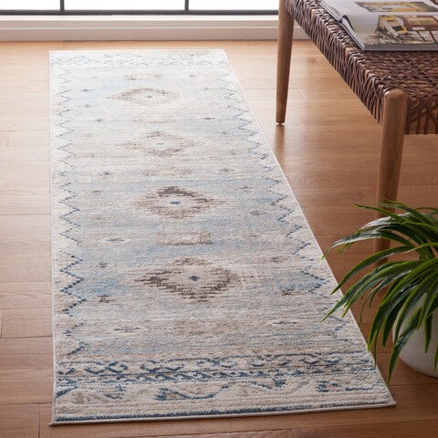 Safavieh Cornelia CRN234 Blue / Ivory Area Rug Room Scene Feature