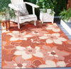 Safavieh Courtyard CY4022C Terra Natural / Brown Area Rug Room Scene Feature