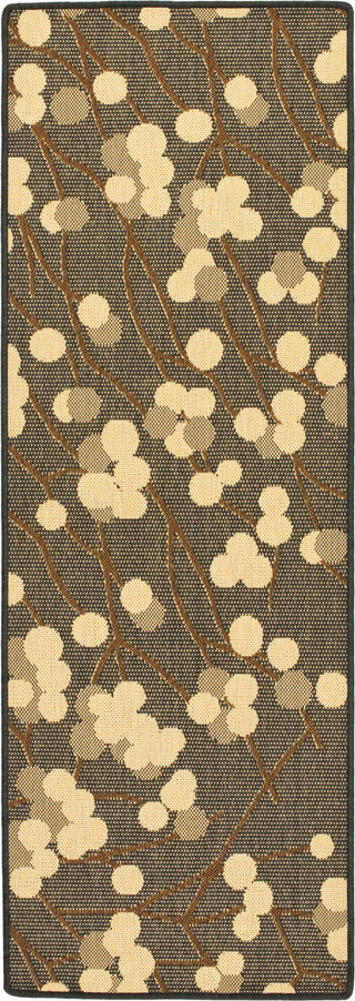 Safavieh Courtyard CY4037D Black Natural / Brown Area Rug 