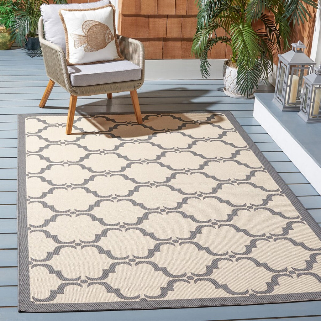 Safavieh Courtyard CY6009-236 Beige / Anthracite Area Rug Room Scene Feature