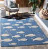 Safavieh Courtyard CY6012-233 Blue / Beige Area Rug Room Scene